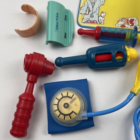 Fisher Price Medical Doctor Kit Pretend Play Toy Set 1997 Preschool Vintage - Picture 4 of 7